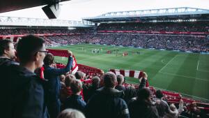 Fußballfans im Stadion